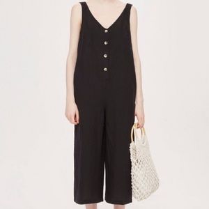 Topshop Linen-Cotton Slouch Jumpsuit sz. 4
